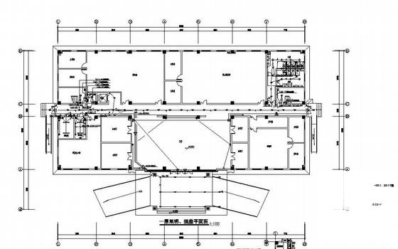 公司4层行政办公楼电气设计CAD施工图纸(消防联动控制系统) - 1