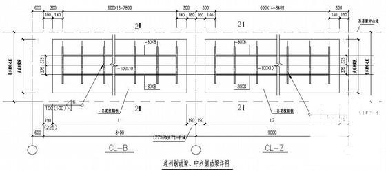 189X108多跨重型格构式厂房结构图纸 - 3