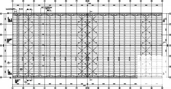 24米跨混凝土柱钢管屋盖厂房CAD施工图纸(基础平面图) - 2