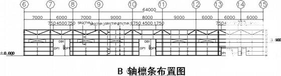 汽车展示维修中心钢结构厂房CAD施工图纸(平面布置图) - 3