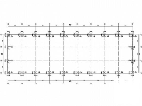 单层门式刚架结构体系厂房结构CAD图纸 - 1