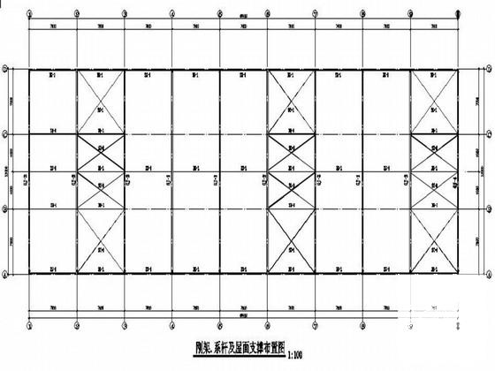 单层门式刚架结构体系厂房结构CAD图纸 - 4