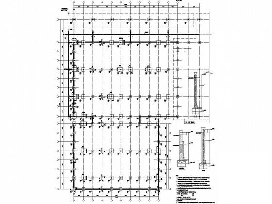 知名食品有限公司基地单层钢结构厂房结构图纸(基础设计等级) - 1