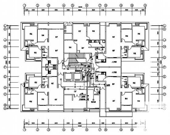 小区20层住宅楼电气CAD施工图纸(火灾自动报警系统) - 2