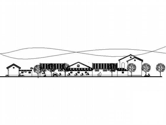 两进四合院建筑施工CAD图纸 - 1