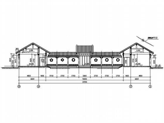 两进四合院建筑施工CAD图纸 - 2