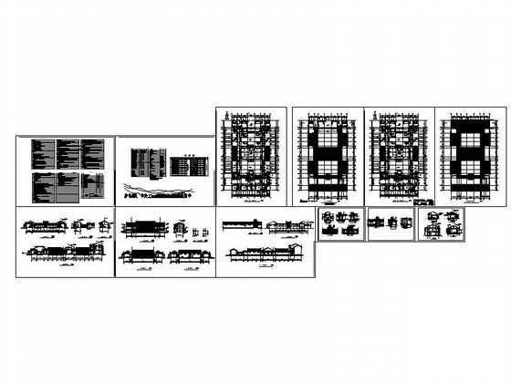 两进四合院建筑施工CAD图纸 - 5