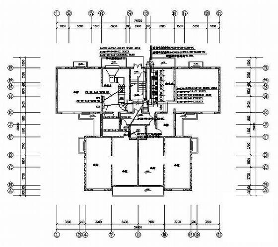 国内12层教师公寓电气CAD施工图纸(火灾自动报警系统) - 1