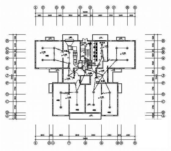 国内12层教师公寓电气CAD施工图纸(火灾自动报警系统) - 2