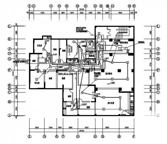 小区18层住宅楼电气CAD施工图纸(火灾自动报警系统) - 3