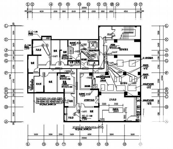 小区18层住宅楼电气CAD施工图纸(火灾自动报警系统) - 4