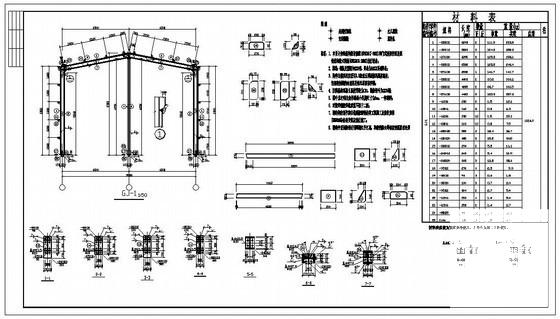 9米跨门式刚架厂房结构设计方案CAD图纸 - 4