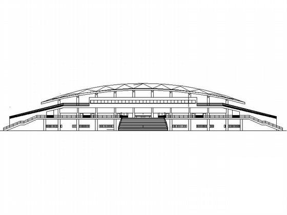 地上3层现代大学主体育场建筑设计扩初（知名设计院） - 1