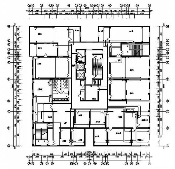 22层住宅楼电气CAD施工图纸(消防报警及联动) - 2