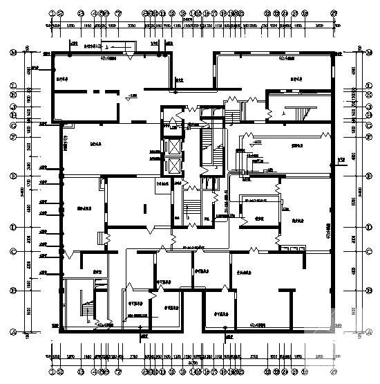 22层住宅楼电气CAD施工图纸(消防报警及联动) - 3