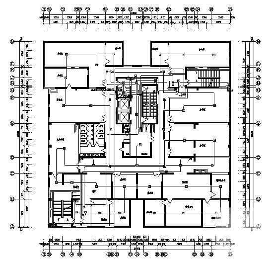 22层住宅楼电气CAD施工图纸(消防报警及联动) - 4