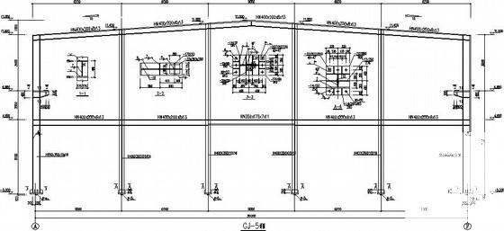 30米跨带吊车厂房CAD施工图纸(节能、防火专篇) - 3