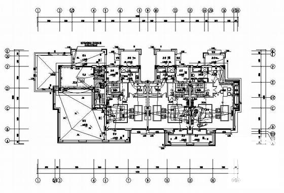 3层剪力墙结构别墅电气CAD施工图纸（主体高度为11.65米）(安全防范系统) - 2