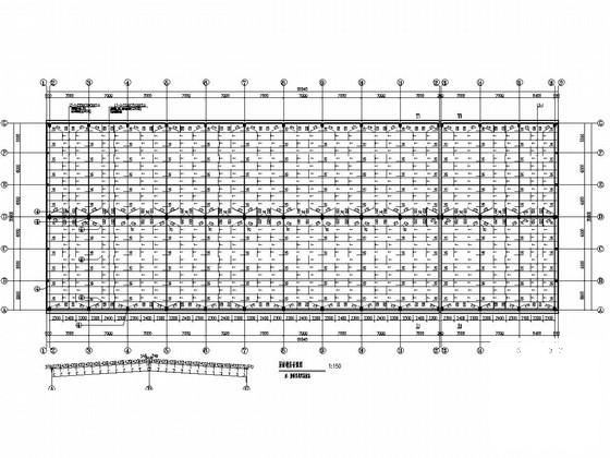 实腹钢梁排架结构（局部框架）厂房结构施工图纸(预应力混凝土管桩) - 3
