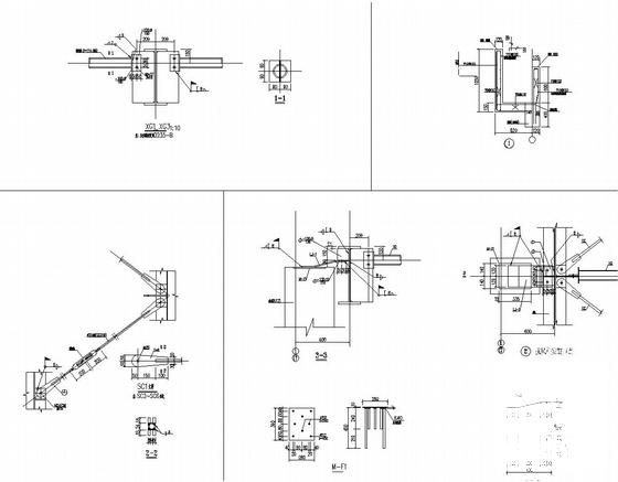 实腹钢梁排架结构（局部框架）厂房结构施工图纸(预应力混凝土管桩) - 4
