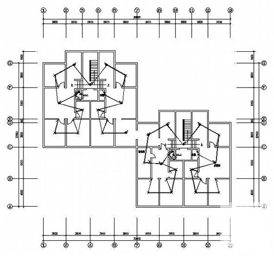 小区18层住宅楼电气CAD施工图纸(综合布线系统) - 1