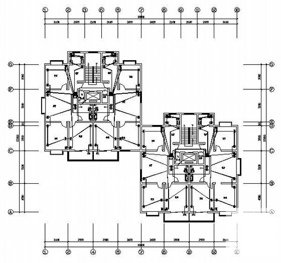 小区18层住宅楼电气CAD施工图纸(综合布线系统) - 2