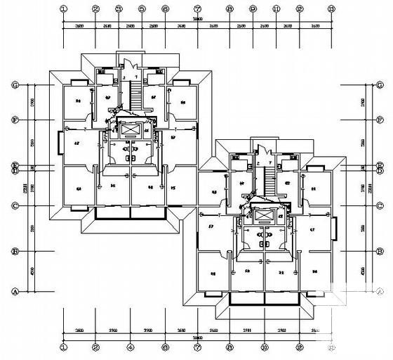 小区18层住宅楼电气CAD施工图纸(综合布线系统) - 3