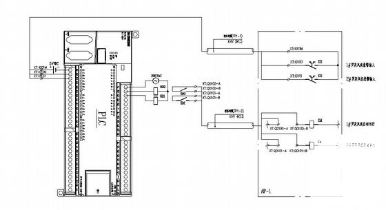 化工洗桶废水处理站电气CAD施工图纸(动力系统) - 2