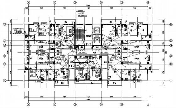 小区16层住宅楼电气设计CAD施工图纸(电视监控系统) - 2