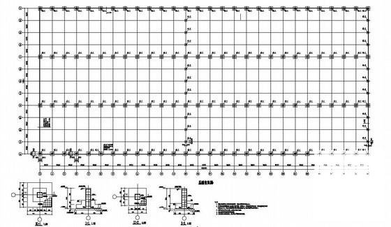 72m跨钢结构厂房结构设计方案CAD图纸 - 1
