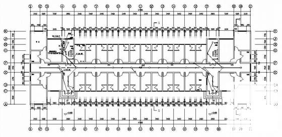 6层宿舍楼电气设计CAD施工图纸(防雷接地系统) - 2