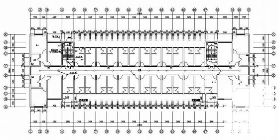 6层宿舍楼电气设计CAD施工图纸(防雷接地系统) - 3