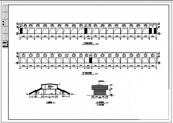两层门式刚架厂房结构设计方案CAD施工图纸 - 1