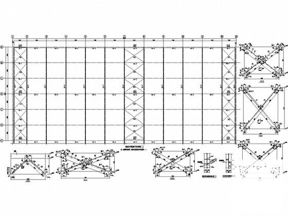 轻型门式刚架结构汽车零配件厂房结构CAD图纸 - 2