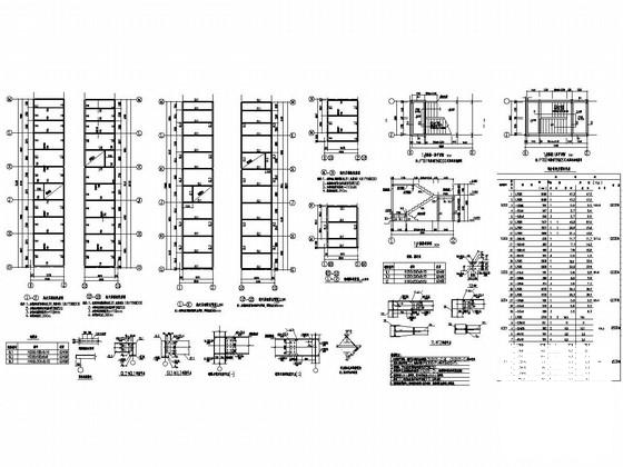 轻型门式刚架结构汽车零配件厂房结构CAD图纸 - 3