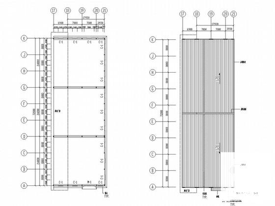 钢结构石业公司厂房扩建结构CAD图纸 - 1
