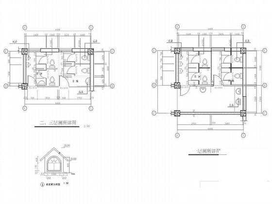 高校综合楼建筑施工CAD图纸 - 4
