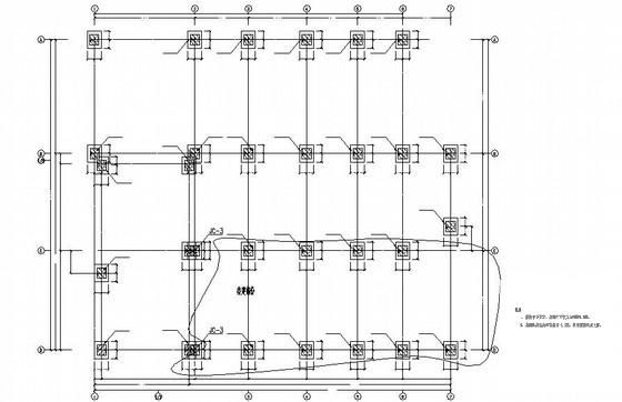 32.5m跨钢结构单层厂房CAD施工图纸(平面布置图) - 3