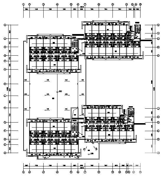 6层学生公寓电气CAD施工图纸(电视监控系统) - 2