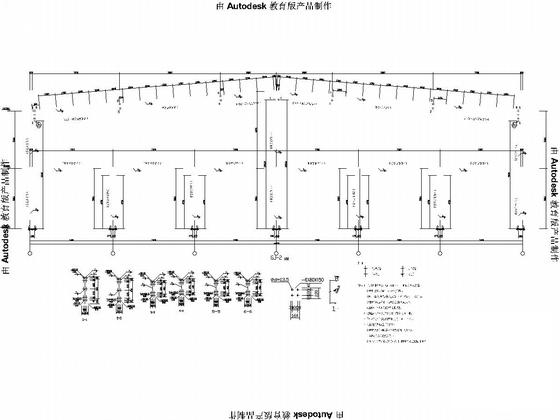 2层轻钢结构食品生产厂房及辅助用房结构施工图纸（建筑施工图纸）(现浇钢筋混凝土) - 5