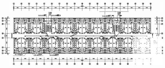 职业技术学院6层宿舍电气CAD施工图纸(防雷接地系统) - 3