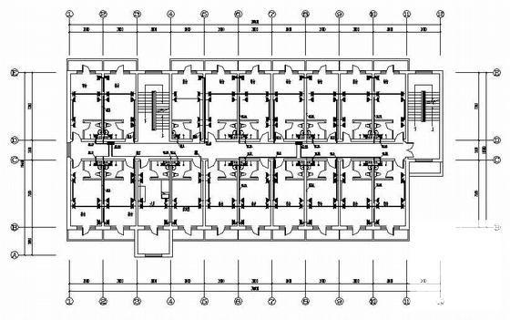 砖混结构6层宿舍电气CAD施工图纸(防雷接地系统) - 2
