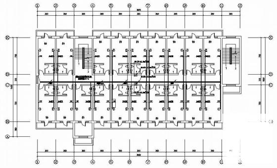 砖混结构6层宿舍电气CAD施工图纸(防雷接地系统) - 3