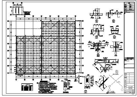 局部2层门式刚架厂房结构设计方案CAD图纸 - 2