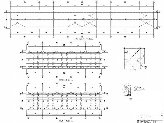 ]单层轻钢结构车间厂房结构CAD图纸（建筑图纸） - 2