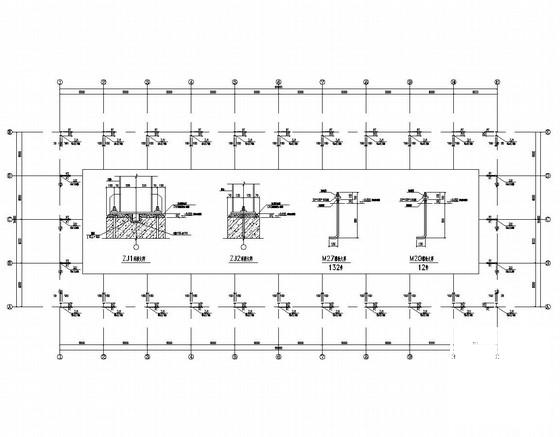 24米跨门式刚架厂房结构图纸（带5t行车） - 2