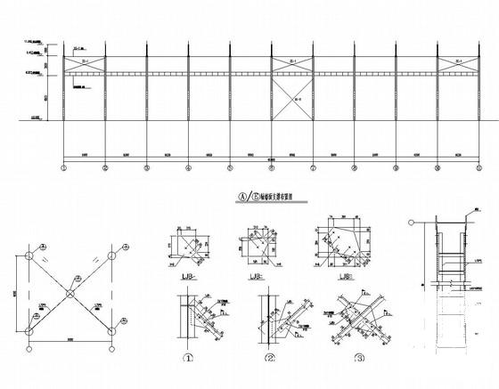 24米跨门式刚架厂房结构图纸（带5t行车） - 3