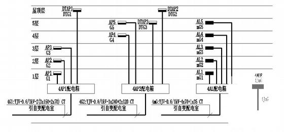 科技产业园5层厂房电气CAD施工图纸.(火灾自动报警系统) - 4