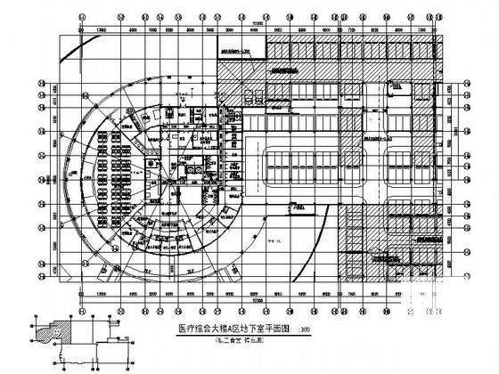 人民医院医疗综合大楼建筑扩初CAD图纸（3075床） - 3