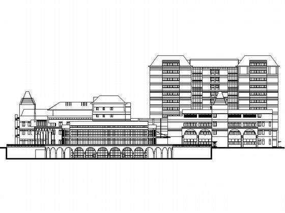人民医院医疗综合大楼建筑扩初CAD图纸（3075床） - 4